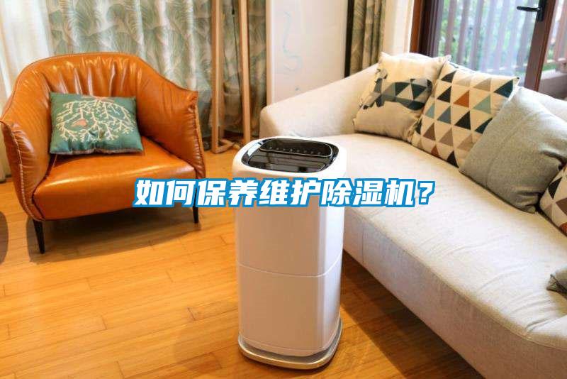 如何保養維護除濕機？